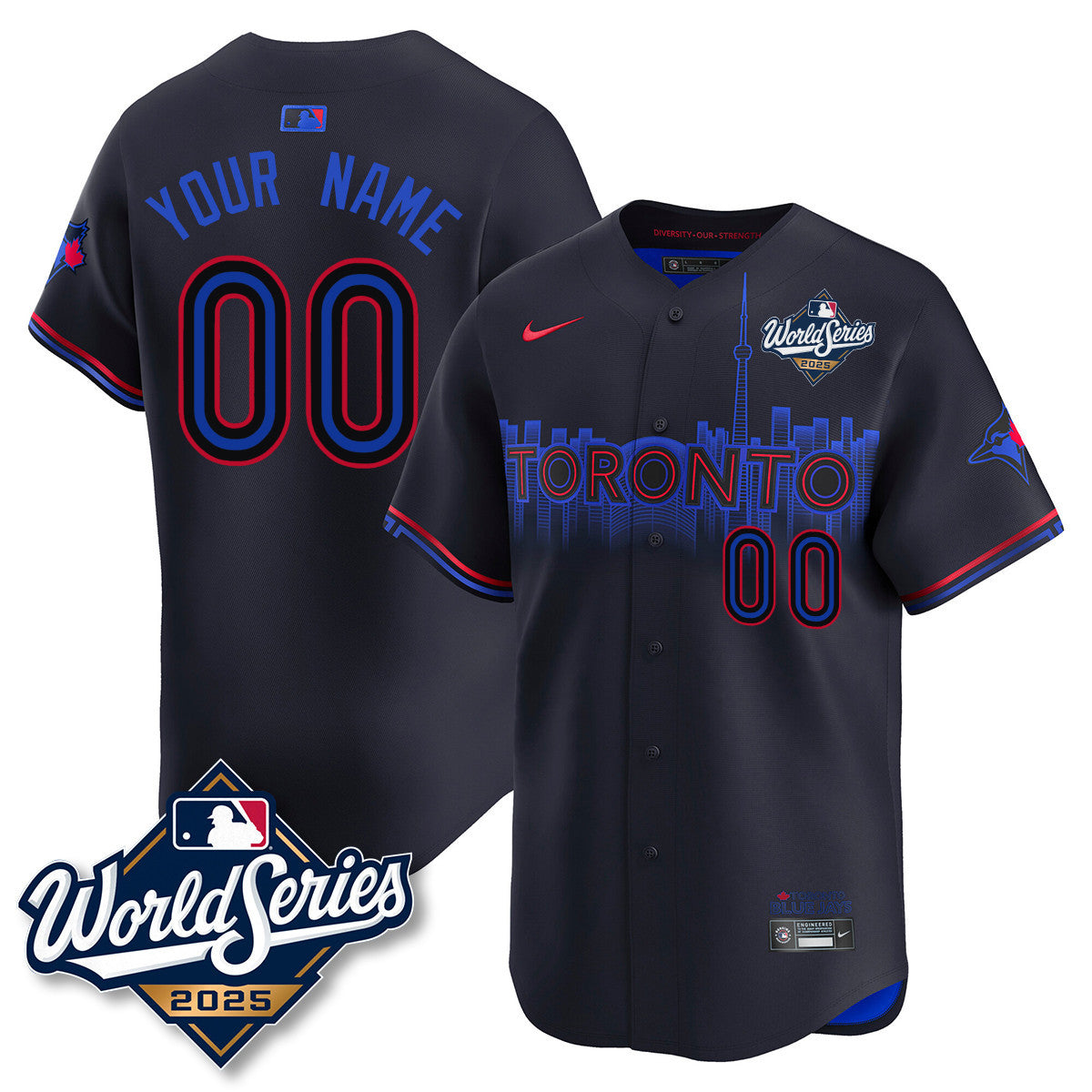 Toronto Blue Jays 2025 World Series Jersey - All Stitched