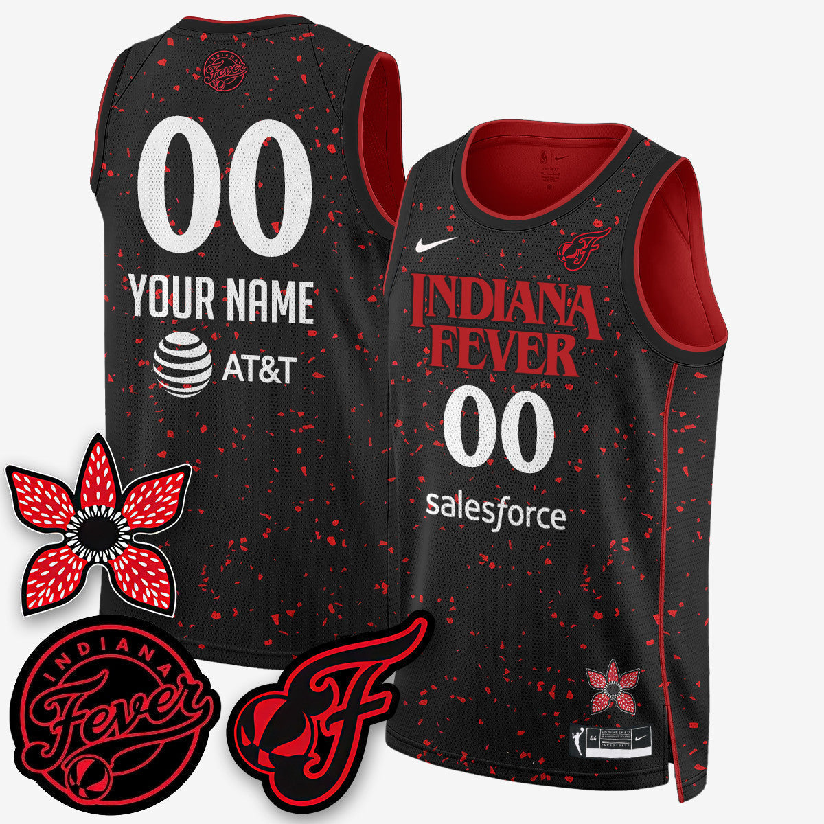 Men's Indiana Fever 'Stranger Things' Jersey - Stitched