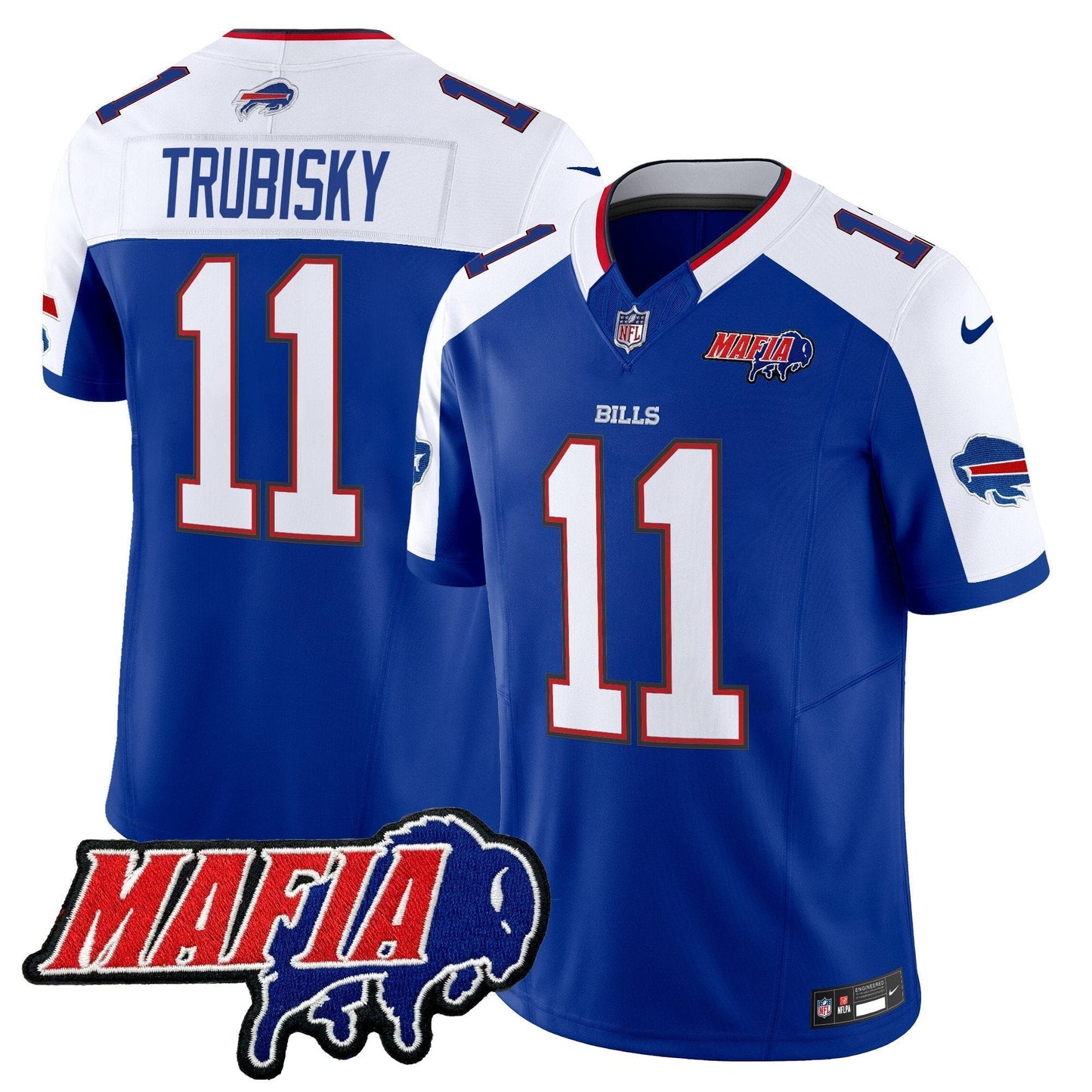 BUF 2025 Bills Mafia Patch Vapor Limited Jersey - All Stitched