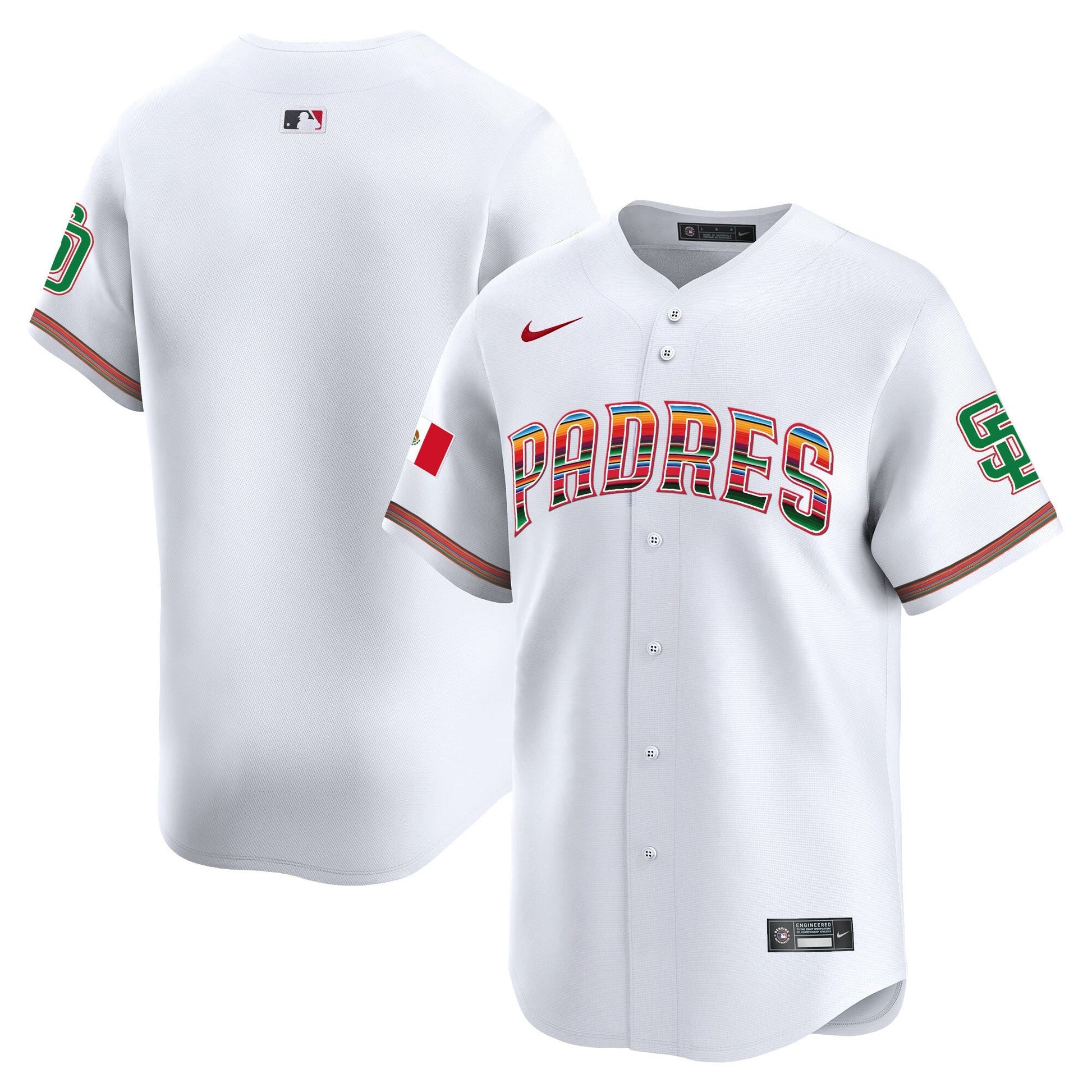 Men's San Diego Padres Mexico Premier Limited Jersey - All Stitched
