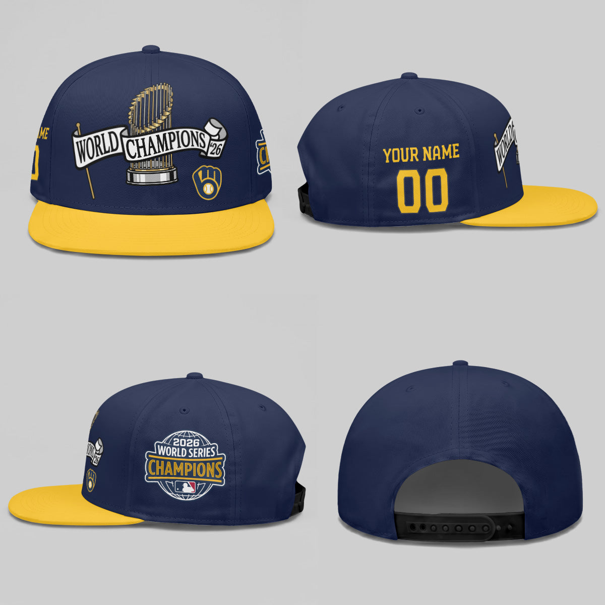 MIL 2026 WS Champions City Connect Personalized Snapback Cap - Printed V7