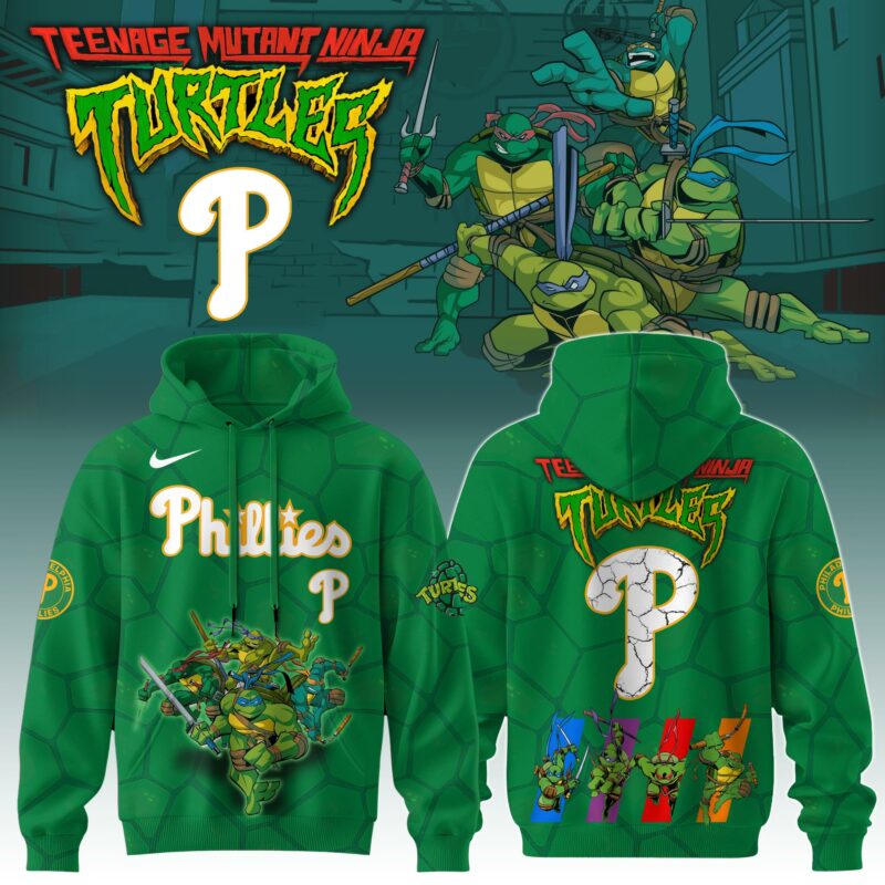 PHI MLB x Ninja Turtles Special Edition Hoodie 2025 - Printed