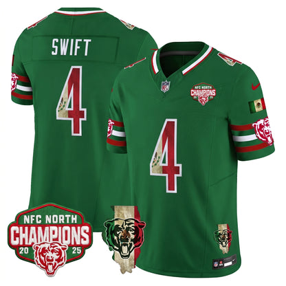 CHI Mexico NFC North Champions 2025 Patch Limited Jersey - Stitched