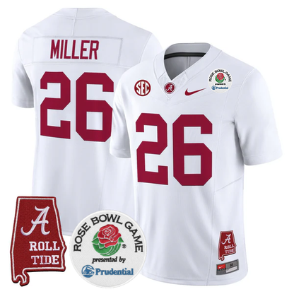 BAMA 2025 Rose Bowl Vapor Limited Jersey - All Stitched