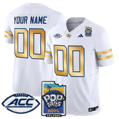 GTYJ 2025 PopTarts Bowl Patch Vapor Limited Custom Jersey - All Stitched