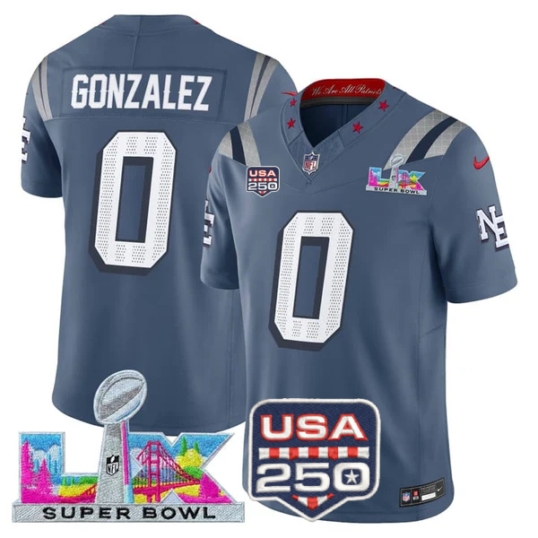 NE 2025 Super Bowl LX Vapor Limited Jersey N18 - All Stitched