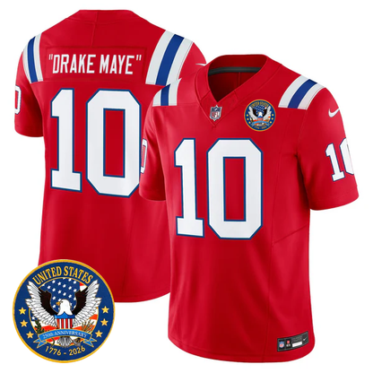 NE Throwback America 250th Patch Vapor Limited Jersey - All Stitched