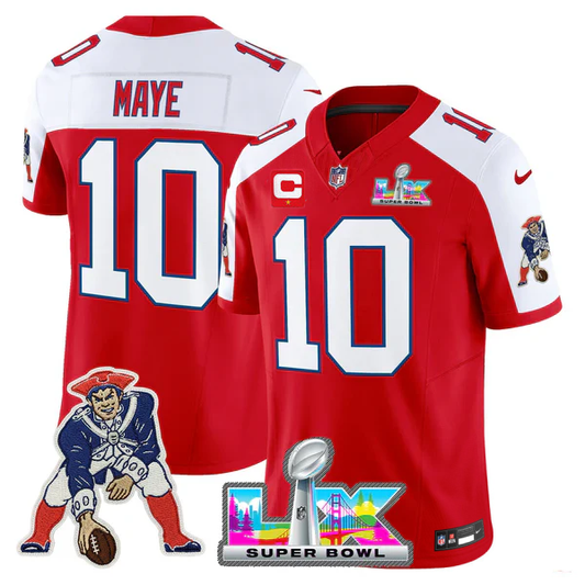 NE 2025 Super Bowl LX Vapor Limited Jersey N8 - Stitched
