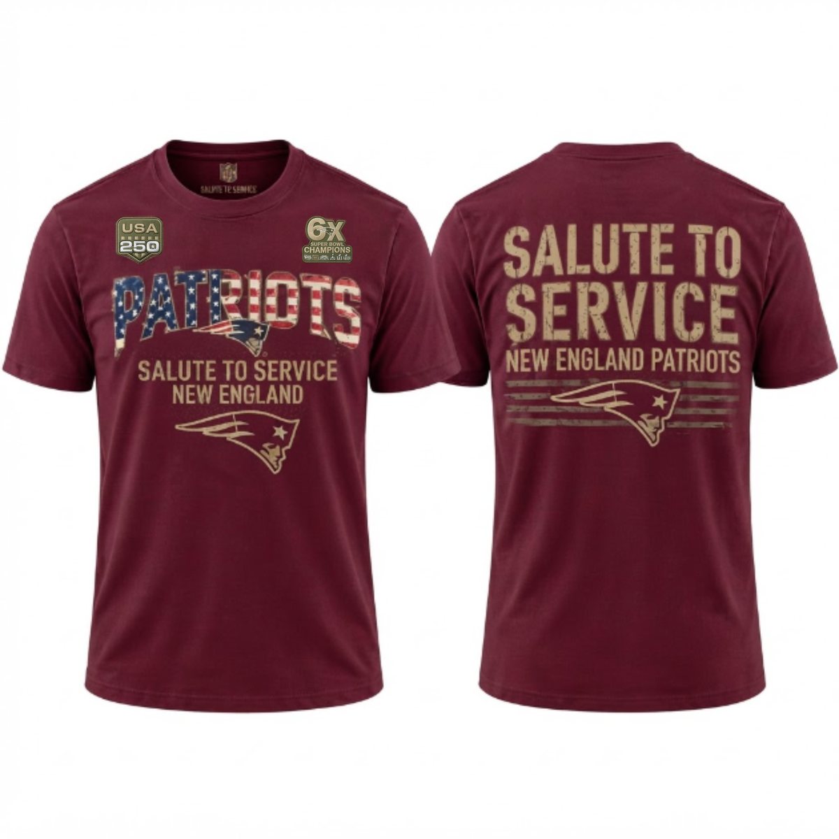 NE Salute To Service 2026 Edition T-Shirt - Printed