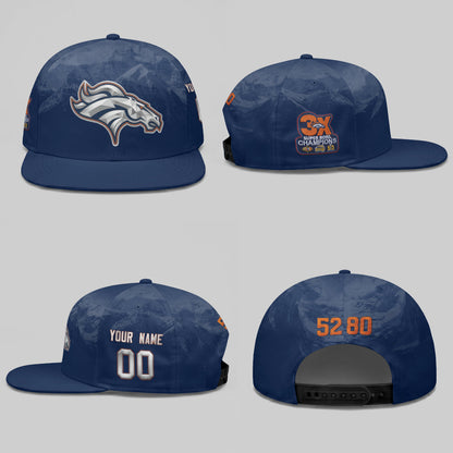 DEN Fan Gear Mile High Edition Personalized Snapback Cap - Printed