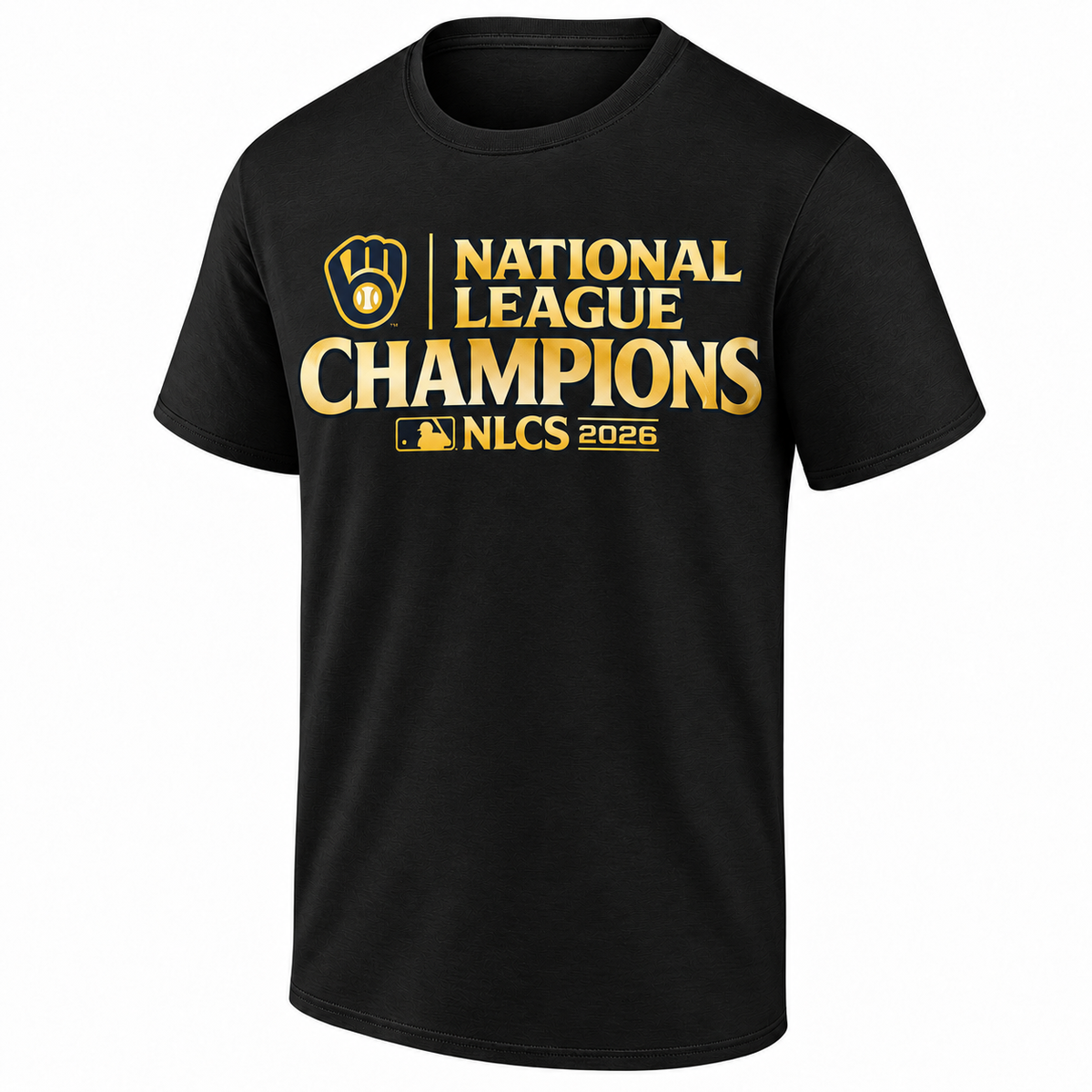 Milwaukee Brewers 2026 NL Champions One Side T-Shirt - Printed V3