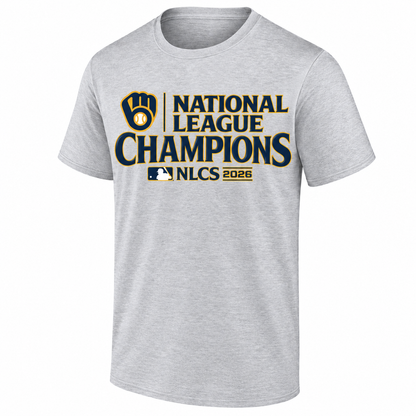 Milwaukee Brewers 2026 NL Champions One Side T-Shirt - Printed V3