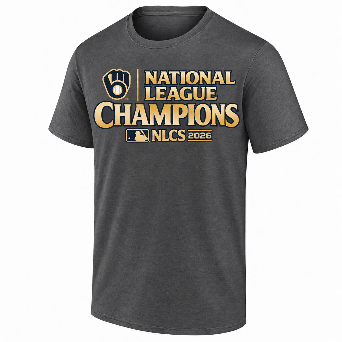 Milwaukee Brewers 2026 NL Champions One Side T-Shirt - Printed V3