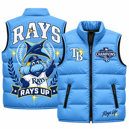 TB "Rays Up" Puffer Vest - Printed