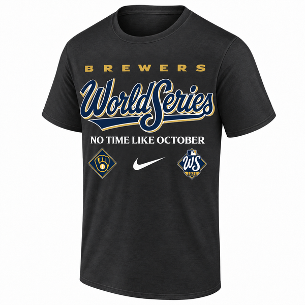 Milwaukee Brewers 2026 NL Champions One Side T-Shirt - Printed V2