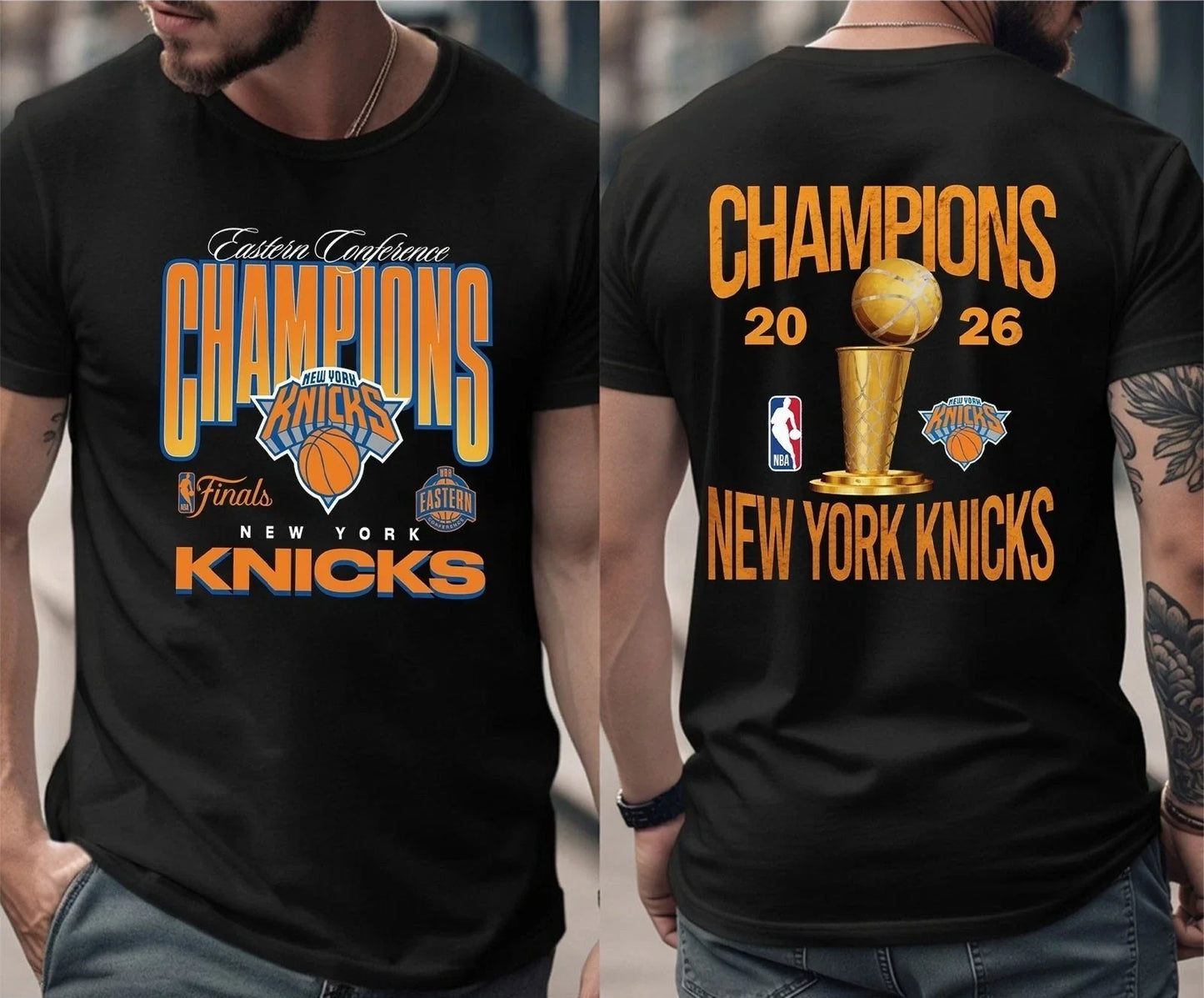 NYK 2026 NBA Finals Printed T-Shirt V3