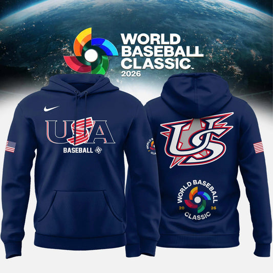 Team USA 2026 World Baseball Classic Special Edition Baseball Hoodie - Printed